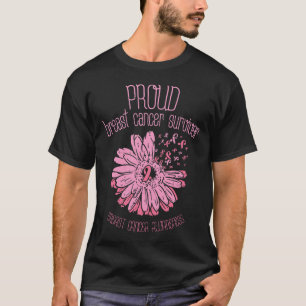 Überlebender Daisy Pink Brustkrebs-Bewusstsein Ges T-Shirt
