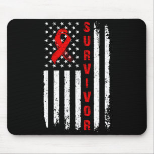 Überlebender, der Herzerkrankungen gewinnt Amerika Mousepad