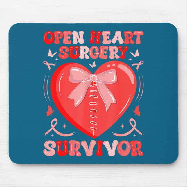 Überlebender der Herzoperation Krieger Herzerkrank Mousepad (Vorne)