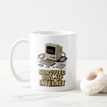 Überlebender des Einwahl-Internets – Retro-Vintage