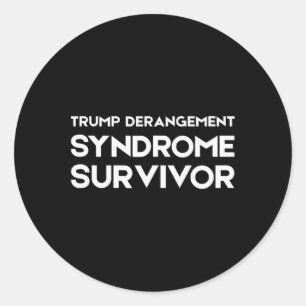 Überlebender des Trump-Derangement-Syndroms 2 Runder Aufkleber