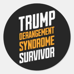 Überlebender des Trump-Derangement-Syndroms 3 Runder Aufkleber