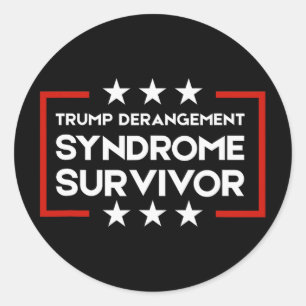 Überlebender des Trump-Derangement-Syndroms  Runder Aufkleber