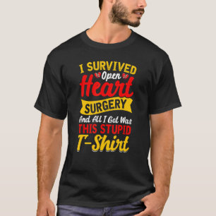 Überlebender einer Herzoperation Bypass Ich überle T-Shirt