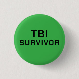 Überlebender einer traumatischen Hirnverletzung TB Button