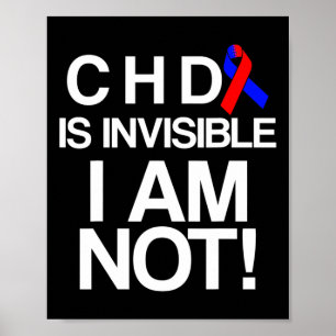 Überlebender eines angeborenen Herzfehlers CHD-Kri Poster