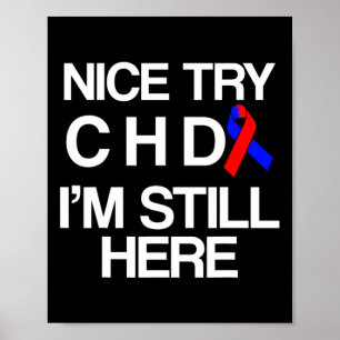 Überlebender eines angeborenen Herzfehlers CHD-Kri Poster