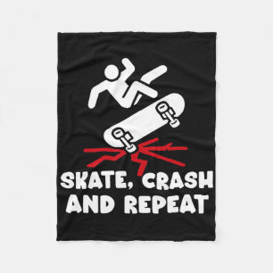 Überlebender eines Skateboard-Crash-Unfalls gute B Fleecedecke