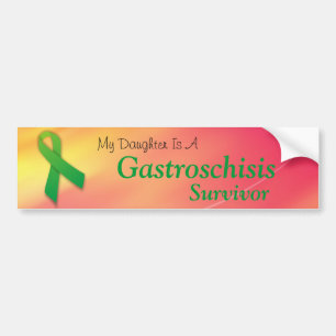 "Überlebender" Gastroschisis Tochter-Autoaufkleber Autoaufkleber