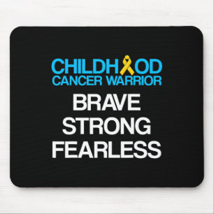 Überlebender von Kinderkrebs Unterstützer Krieger Mousepad