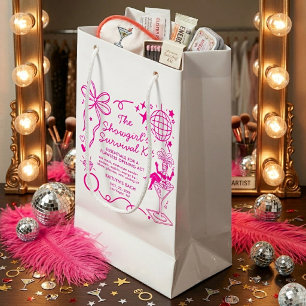 Überlebens-Kit für den Junggesellinnenabschied in  Kleine Geschenktüte