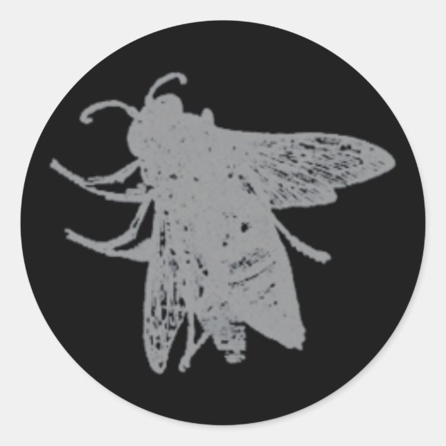 Überlebensfliegenaufkleber Runder Aufkleber (Vorderseite)