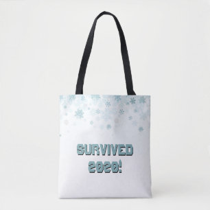 Überlebt 2020 Schneeflocken Tasche