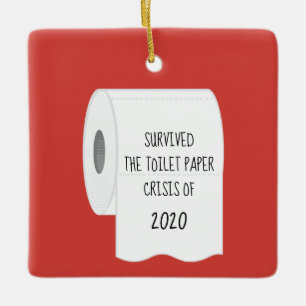 Überlebt die Krise des Toilettenpapiers von 2020 Keramikornament