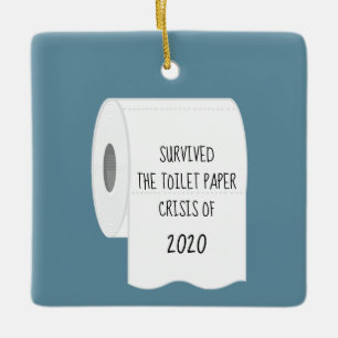 Überlebt die Krise des Toilettenpapiers von 2020 Keramikornament