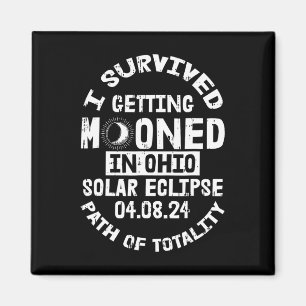 Überlebte Bewölkung in Ohio Solar Eclipse Apri Magnet