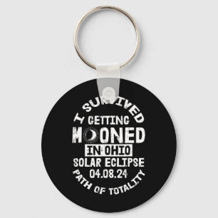 Überlebte Bewölkung in Ohio Solar Eclipse Apri Schlüsselanhänger