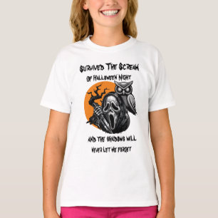 Überlebte den Schrei der Halloween-Nacht T-Shirt