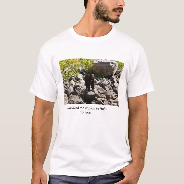 Überlebte die Rapids in der Höllen-Schlucht T-Shirt (Vorderseite)