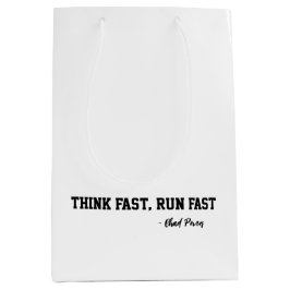 Überlegen Sie schnelle Sportmotivation Qoute Mittlere Geschenktüte
