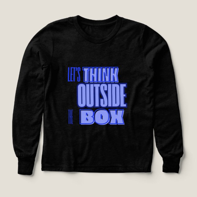 Überlegen Sie sich außerhalb der Box (Design Vorderseite)