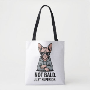 Überlegene Sphynx-Katze Sarkastische Attitüde Kuns Tasche