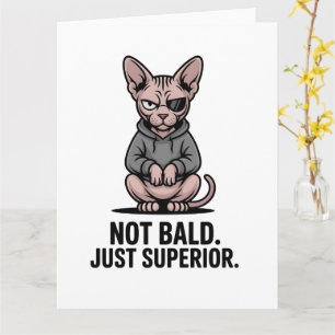 Überlegene Sphynx-Katzen-Attitüde-Illustration Karte