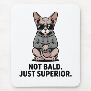 Überlegene Sphynx-Katzen-Attitüde-Illustration Mousepad