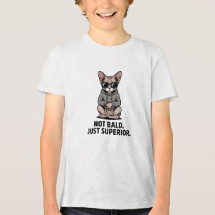 Überlegene Sphynx-Katzen-Attitüde-Illustration Tri-Blend Shirt