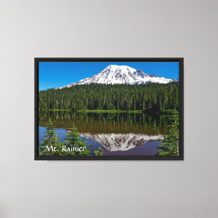 Überlegungen - Berg Rainier, Washington Leinwanddruck