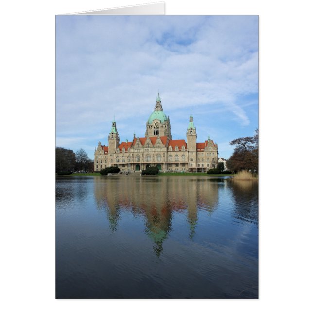 Überlegungen in Hannover, Deutschland - Grußkarte (Vorne)