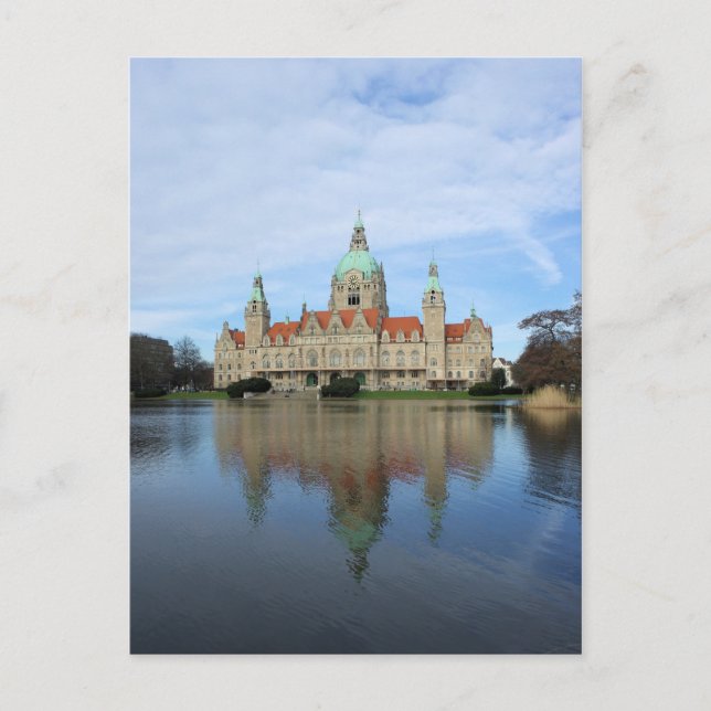 Überlegungen - Rathaus - Hannover Deutschland Postkarte (Vorderseite)