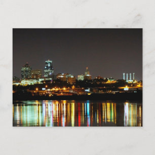 Überlegungen zu Kaw Point in Kansas City Postkarte