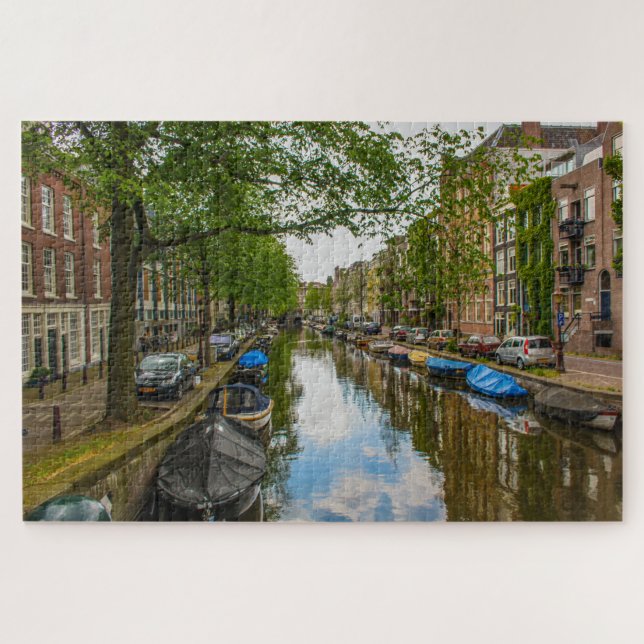 Überlegungen zum Amsterdamer Kanal, Niederlande (Horizontal)