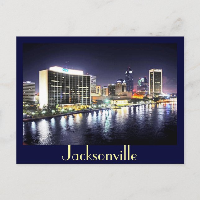 Überlegungen zum Fluss Jacksonville Postkarte (Vorderseite)
