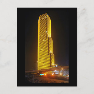 Überlegungen zum Miami-Turm in Gelb Postkarte
