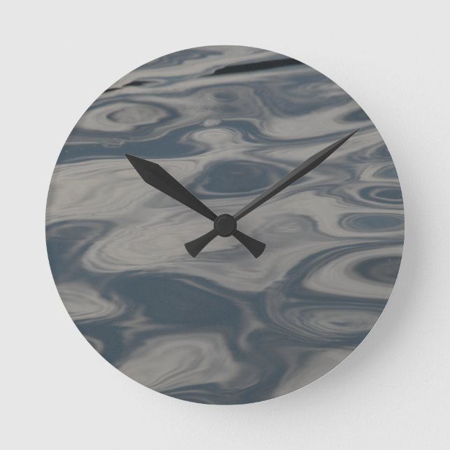 Überlegungen zum Wasser Runde Wanduhr (Vorderseite)