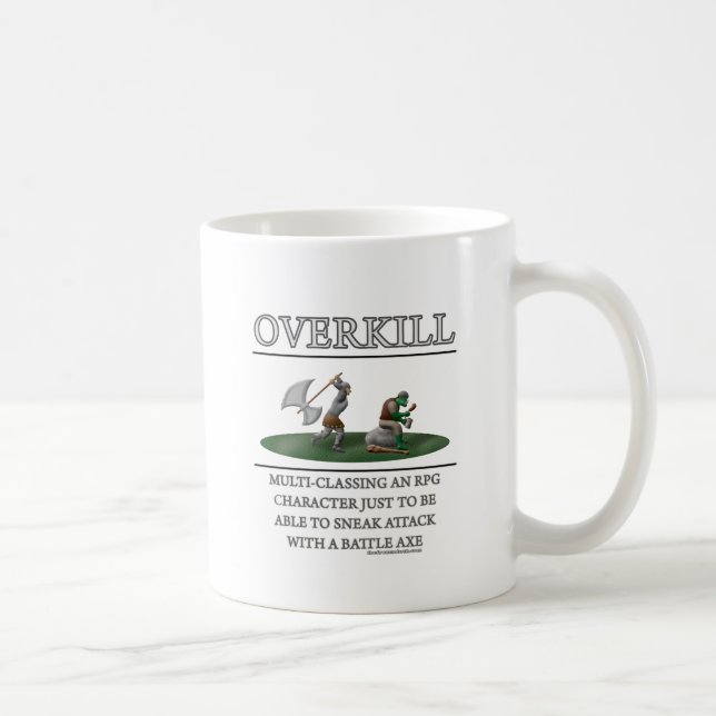 Übermaß-Fantasie(De) Motivator Kaffeetasse (Rechts)