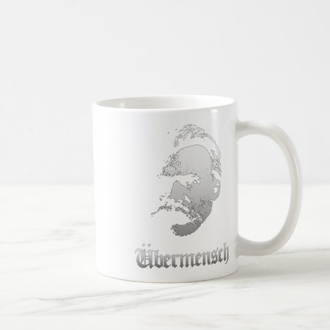 Übermensch – Friedrich Nietzsche Bester Deutscher  Kaffeetasse (Rechts)