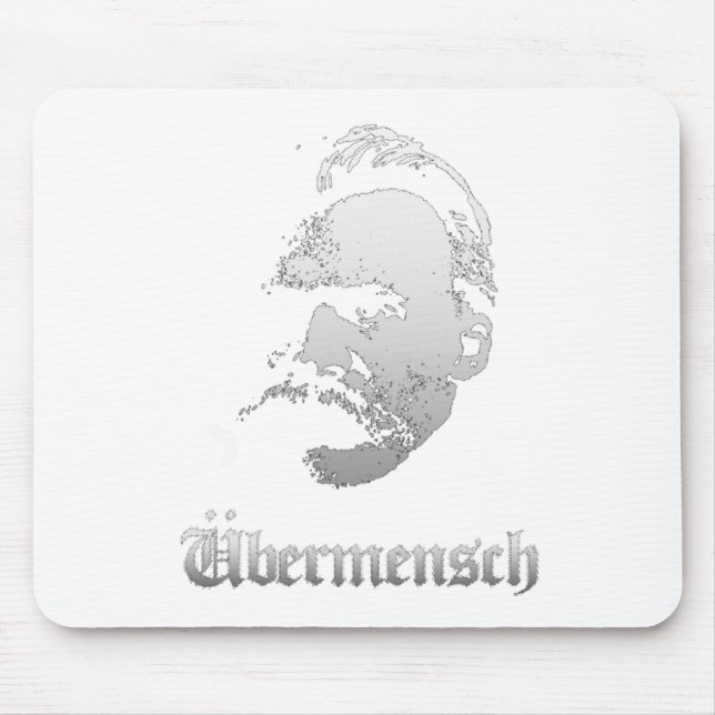 Übermensch – Friedrich Nietzsche Bester Deutscher  Mousepad (Vorne)