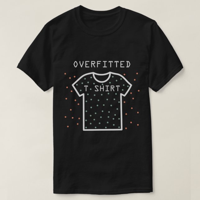Übermontierte Funny Machine Deep Learning Data Sci T-Shirt (Design vorne)