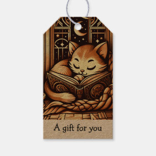 Übernachten im Art Deco Stil Cat Geschenk für Sie  Geschenkanhänger