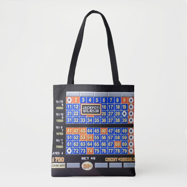 "Übernachtung im Casino"  Tasche (Vorderseite)