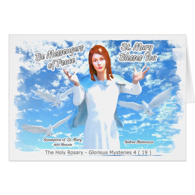 Übernahme der heiligen Maria in den Himmel 2 Karte (Vorderseite (Horizontal))