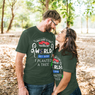 Übernahme der Welt Planet ein Baum Unisex T-Shirt