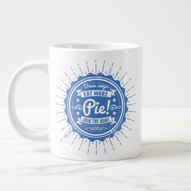 Übernatürlich "Dean sagt, isst mehr Kuchen!" Jumbo-Tasse (Links)