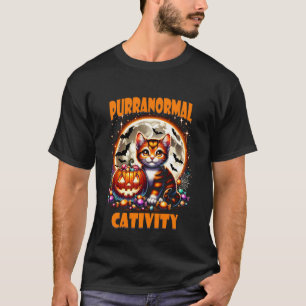 Übernatürliche Katze Kitten Halloween T-Shirt
