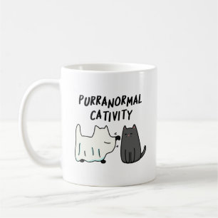 Übernatürliche Katzheit Lustiger Halloween-Katzenw Kaffeetasse