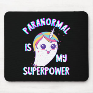 Übernatürliche Superkraft Geister Einhorn Geistjag Mousepad