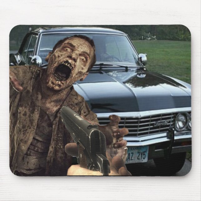 Übernatürliche Zombie-tireur-Mausunterlage Mousepad (Vorne)